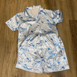 Amazon Kids Pajama Set - Blue and Silver